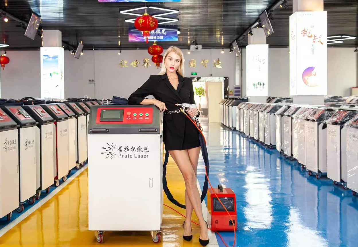 Prato Laser, equipment showroom, laser cleaning machine, product display, global export