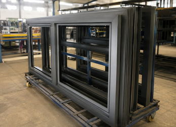 aluminum window frame, window frame assembly, aluminum door frame, door window components, Prato Laser