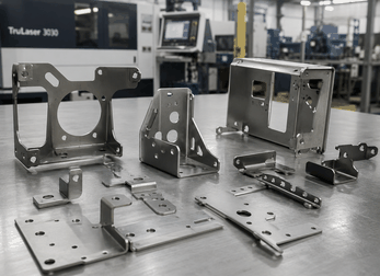 sheet metal brackets, laser cutting, automotive components, precision metal parts, Prato Laser
