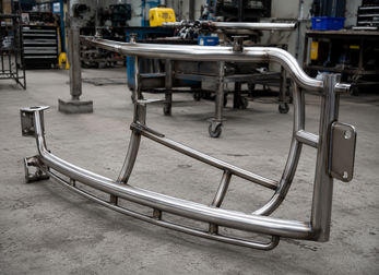 curved tube frame, metal tube assembly, pipe frame, tube fabrication, Prato Laser