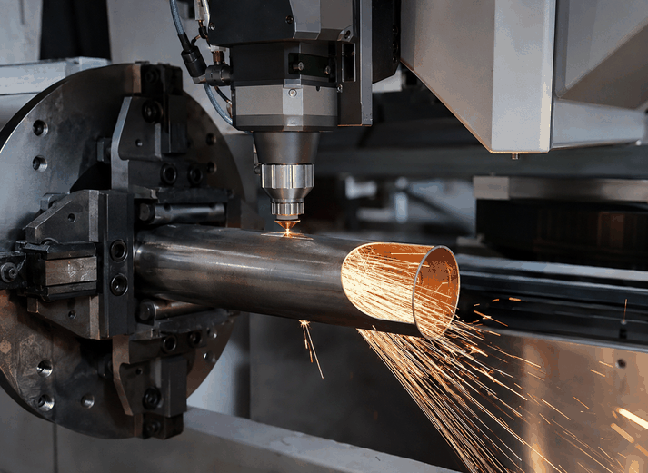 laser tube cutting, pipe cutting, tube processing, metal pipe fabrication, Prato Laser