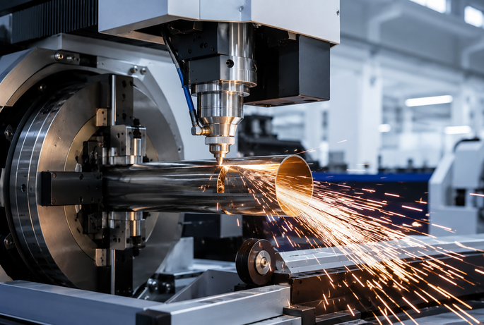laser tube cutting machine, fiber laser tube cutter, metal pipe cutting, metal tube cutting, CNC tube cutting machine, Prato Laser