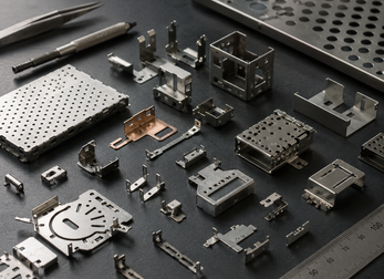 precision small metal parts, laser cut components, electronic brackets, metal enclosures, precision component manufacturing, Prato Laser