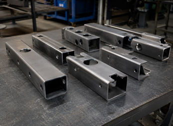 rectangular tube, square tube cutting, tube components, industrial tube processing, Prato Laser