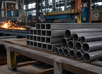 structural steel tubes, steel profiles, tube laser cutting, construction steel structures, Prato Laser