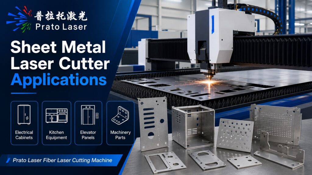 sheet metal laser cutter applications for electrical cabinets kitchen equipment elevator panels and machinery parts
