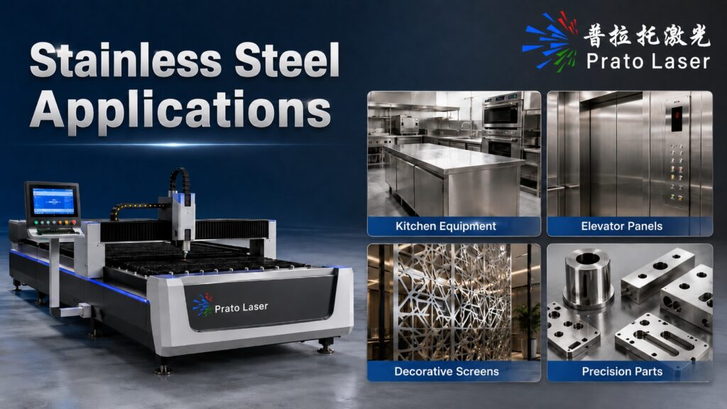 stainless steel laser cutting applications for kitchenware elevator panels and machinery parts